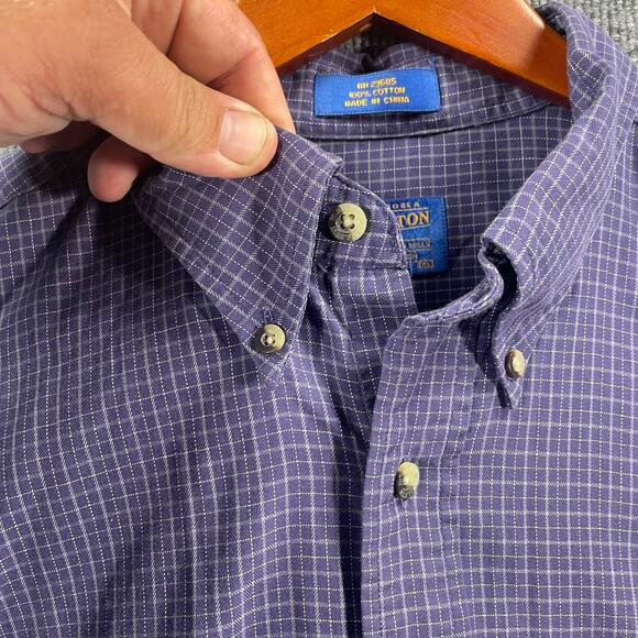 Pendleton Woolen Mills Shirt Men's XL Blue/White Check Long Sleeve Casual - Picture 5 of 10